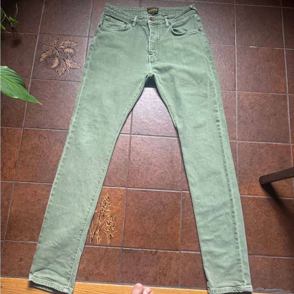 & Sons Brandon Jean; 32x30; army green